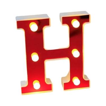 Imagem de Luzes De Letras LED Vermelhas 16CM, Luminárias De Alfabeto E Números P