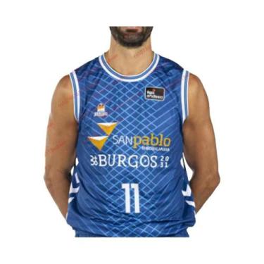 Imagem de Camisa De Basquete Masculina Liga Espanhola 26 San Pablo Burgos Jhivva