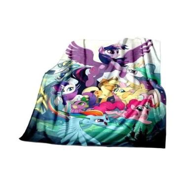 Imagem de Cobertor De Bebê Plush 3D Impresso Super Macio E Quente Pony-y Cobertu