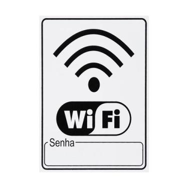Imagem de Placa De Sinalização Wifi 15X20 - S-235/1 F9E - Acesso