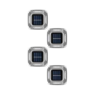Imagem de Luzes De Docas Solares À Prova d'Água Para Exterior 4PCS 8LEDs Sem Fio
