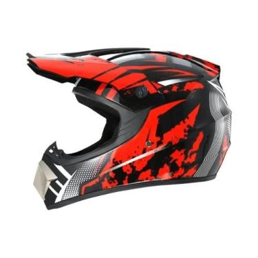 Imagem de Kit De Capacete De Motocross Para Adultos E Jovens Com Óculos MX E Luv