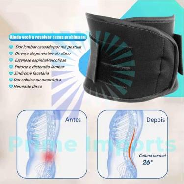Imagem de Cinta Lombar Infravermelho Magnética Turmalina Apoio Coluna - Aiko, GG