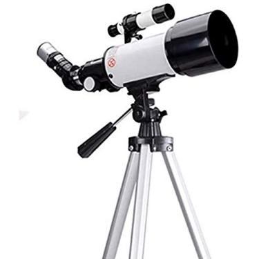 Imagem de Telescópio para crianças iniciantes 70 mm abertura 400 mm montagem multi-revestido telescópio óptico para adultos telescópio refrator astronomia portátil com tripé mochila melhor presente para