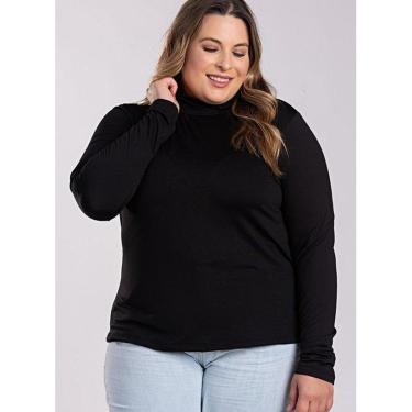Imagem de Blusa Feminina Manga Longa Plus Size Cacharrel Térmica Peluciada - Serena-Feminino
