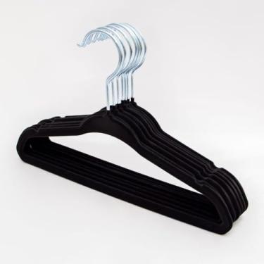 Imagem de Kit 20 Cabide Infantil Veludo Slim Antideslizante Ultrafino