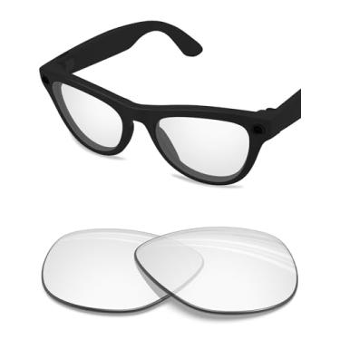 Imagem de BLAZERBUCK Lentes de reposição polarizadas anti-sal para óculos de sol RayBan Meta Skyler RW4014 (Gen 2) 52 mm, Hd Clear com bloqueio de luz azul, 0