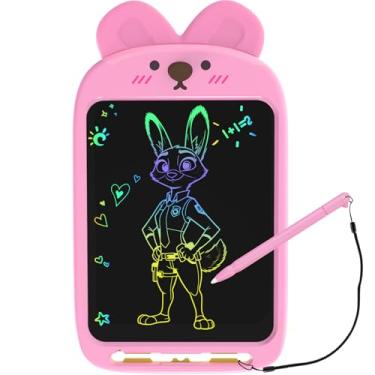 Imagem de CHAFEGY Tablet de escrita LCD de 25 cm, brinquedo apagável, almofada de desenho de coelho fofo para crianças de 2 a 6 anos - Presente educativo de aniversário de Natal (coelho)