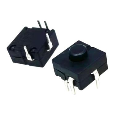 Imagem de Interruptor de botão liga/desliga 10 peças 12 mm x 12 mm A = 9 mm 4 pinos DIP ON-ON-OFF para lanterna tocha