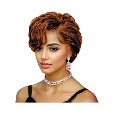 Imagem de Peruca De Cabelo Humano Com Renda Frontal 13x4 Para Mulheres, Corte Pi