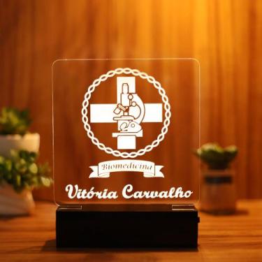 Imagem de Luminária Abajur Biomedicina LED Branco - Bold