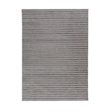 Imagem de Tapete 3D Stripes Prata 2X2,5M 200X250Cm Listras Alto Relevo