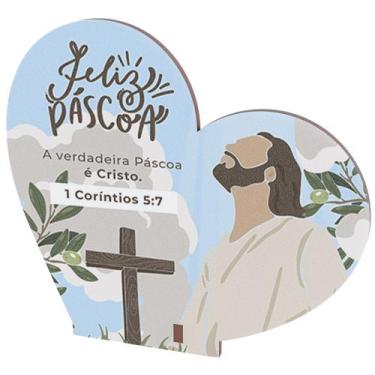 Imagem de Lembrancinha Coração Mdf _ Tema Páscoa - Dk Decor, Modelo 4, 10 unidad