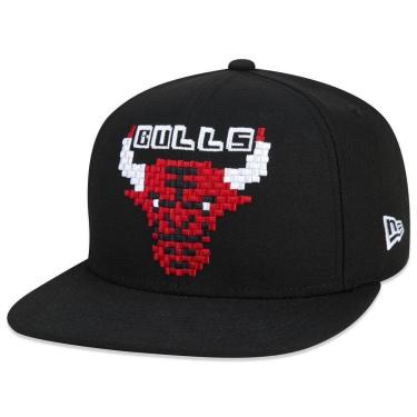 Imagem de BONE 9FIFTY ORIGINAL FIT SNAPBACK NBA CHICAGO BULLS TECNOLOGIC ABA RETA PRETO PRETO NEW ERA-Masculino
