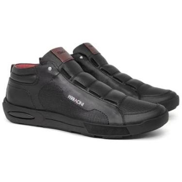 Imagem de Bota Tênis Sapatênis Cano Alto Ferracini 24h Pulse Couro Legítimo Palmilha Macia Calce Fácil 2261-Masculino