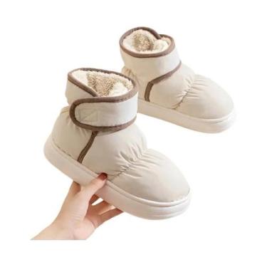 Imagem de Botas de Neve Femininas Impermeáveis - Forro de Pelúcia e Solado Antid