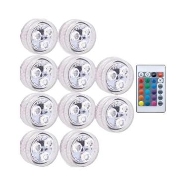Imagem de Luz Subaquática RGB À Prova d'Água Com Controle Remoto Para Piscina, L