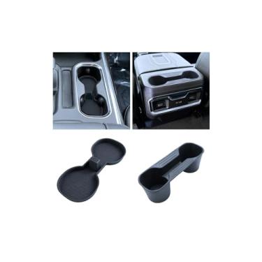 Imagem de WEIPIN Modelos atualizados 2022-2026 Chevy Silverado 1500/GMC Sierra 1500&2024-2026 Sierra 2500HD 3500HD 2PCS console central e suportes de apoio de braço - Console completo apenas com assentos de