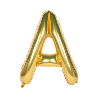 Imagem de Balão De Letras Azul Dourado De 40 Polegadas Para Decoração De Anivers