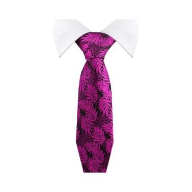 Imagem de Gravata Masculina Slim Paisley De 36 Cores, Luxuosa, Azul Vintage, Par