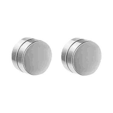 Imagem de Conjunto De Brincos Masculinos Modernos Com Zircônia Redonda E Folha A