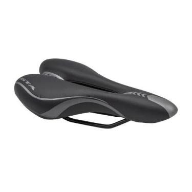 Imagem de Selim NX Vazado MTB Preto/Cinza Espuma sem Carrinho - GTA