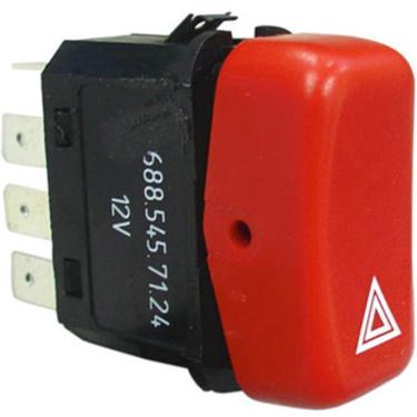 Imagem de Interruptor Luz Emerg 12v Mercedes Caminhões e ônibus Ap 88
