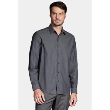 Imagem de Camisa Aramis Manga Longa Regular Algodão Egípcio Grafite-Masculino