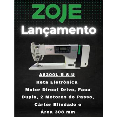 Imagem de  Zoje A8200L-R-S-U-Reta Eletrônica Faca Dupla-220v
