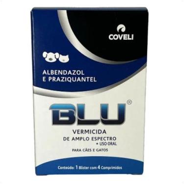 Imagem de Blu com 4 comprimidos vermífugo para cães e gatos coveli