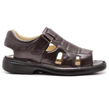 Imagem de Chinelo Masculino Ranster Comfort – Couro Nobre e Palmilha Gel Ultra Confortável-Masculino