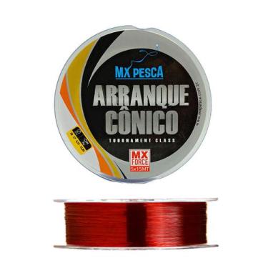 Imagem de Arranque Cônico MX Force 05x15m - Vermelho - MX Pesca