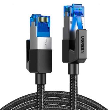 Imagem de Cabo Ethernet Ugreen Cat 8 de 40 Gbps Trançado 5 Metros Nw153 Preto