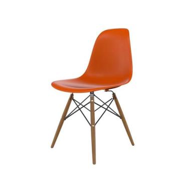 Imagem de Cadeira Eames Terracota e Madeira - Mobly