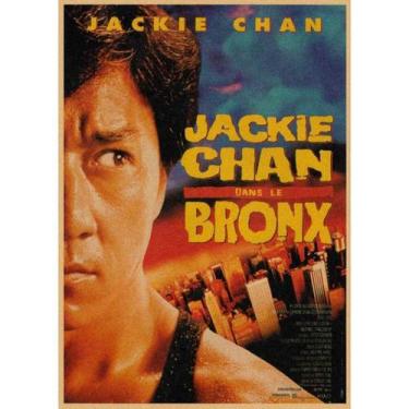 Imagem de Pôster Jackie Chan, estrela do Kung Fu, arte em anime, papel de 29,7 x