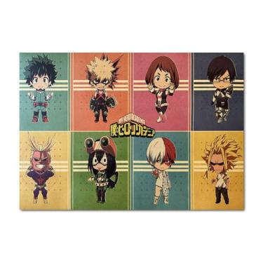 Imagem de Pôster de arte de parede Picture My Heros Academias Anime Art 51x35,5 