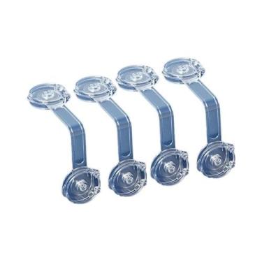 Imagem de Trava De Segurança Infantil Para Gavetas, Armários E Geladeiras, Prote