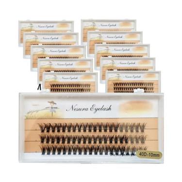 Imagem de Cílios Postiços Em Cacho Estilo Natural 10D 20D 30D 40D, 3 Fileiras, F