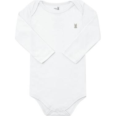 Imagem de Body Bebê Manga Longa Básico 100% Algodão Suedine  - Kiko Baby, G