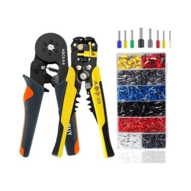 Imagem de Kit De Ferramentas De Desencapador E Crimpador De Fios Hexagonais Auto