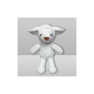 Imagem de Bicho de Pelúcia Laço Bebê, Ovelha branca, 9X25