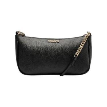 Imagem de Bolsa Feminina Anacapri Snake Tiracolo Pequena Preto-Feminino