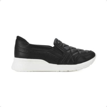 Imagem de Tênis Moda Feminino Casual Kolosh Slip On Preto, Preto, 38
