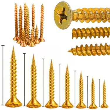 Imagem de Kit Parafusos Marcenaria 3,5mm Todas Medidas 100 Cada