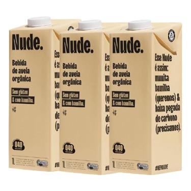 Imagem de Kit 3X: Leite Vegetal Aveia Orgânico Sabor Baunilha Nude 1L