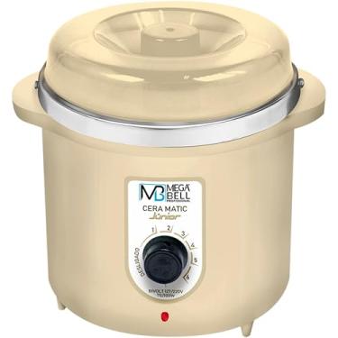 Imagem de Mega Bell, Panela aquecedora de cera para depilação, Termocera, Cera-Matic Júnior, Sem refil, Bivolt, 400g, Beje