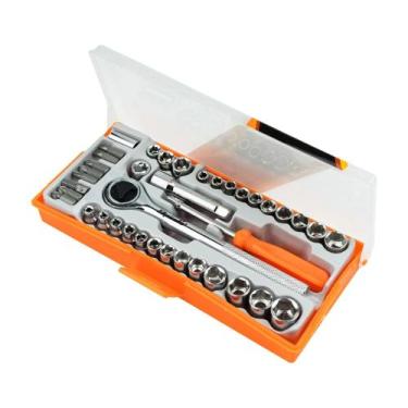 Imagem de Jogo Ferramentas Montagem Caixa Plástica 40 Peças SPARTA