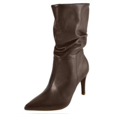 Imagem de Bota Feminino Confortavel Elegante Salto Fino Alto Via Marte-Feminino