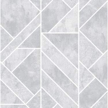 Imagem de Papel de Parede Colorkey - Col1002 Geométrico CINZA. - Edantex