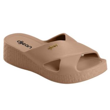 Imagem de Sandalia Chinelo Tamanco Feminino Nuvem Dijean Anabela Esporão Slide, 